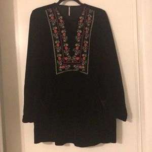 Free People Velvet Mini Dress